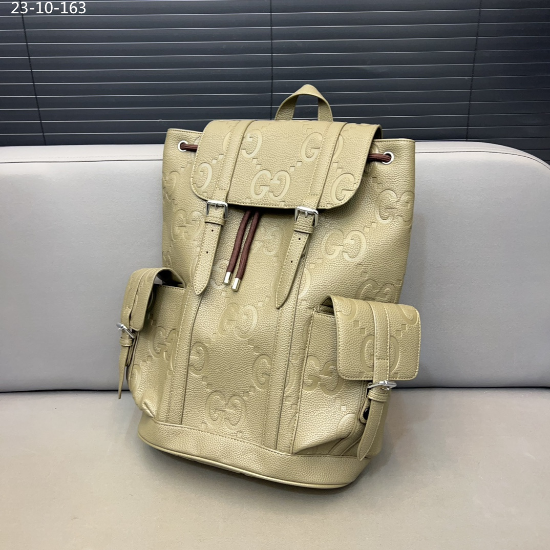 GG JUMBO GG BACKPACK BEIGE 42CM