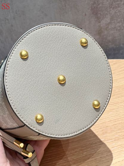 GG OPHIDIA BUCKET BAG BEIGE 20CM