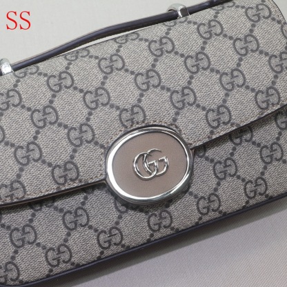 GG PETITE GG MINI SHOULDER BAG BROWN 21CM