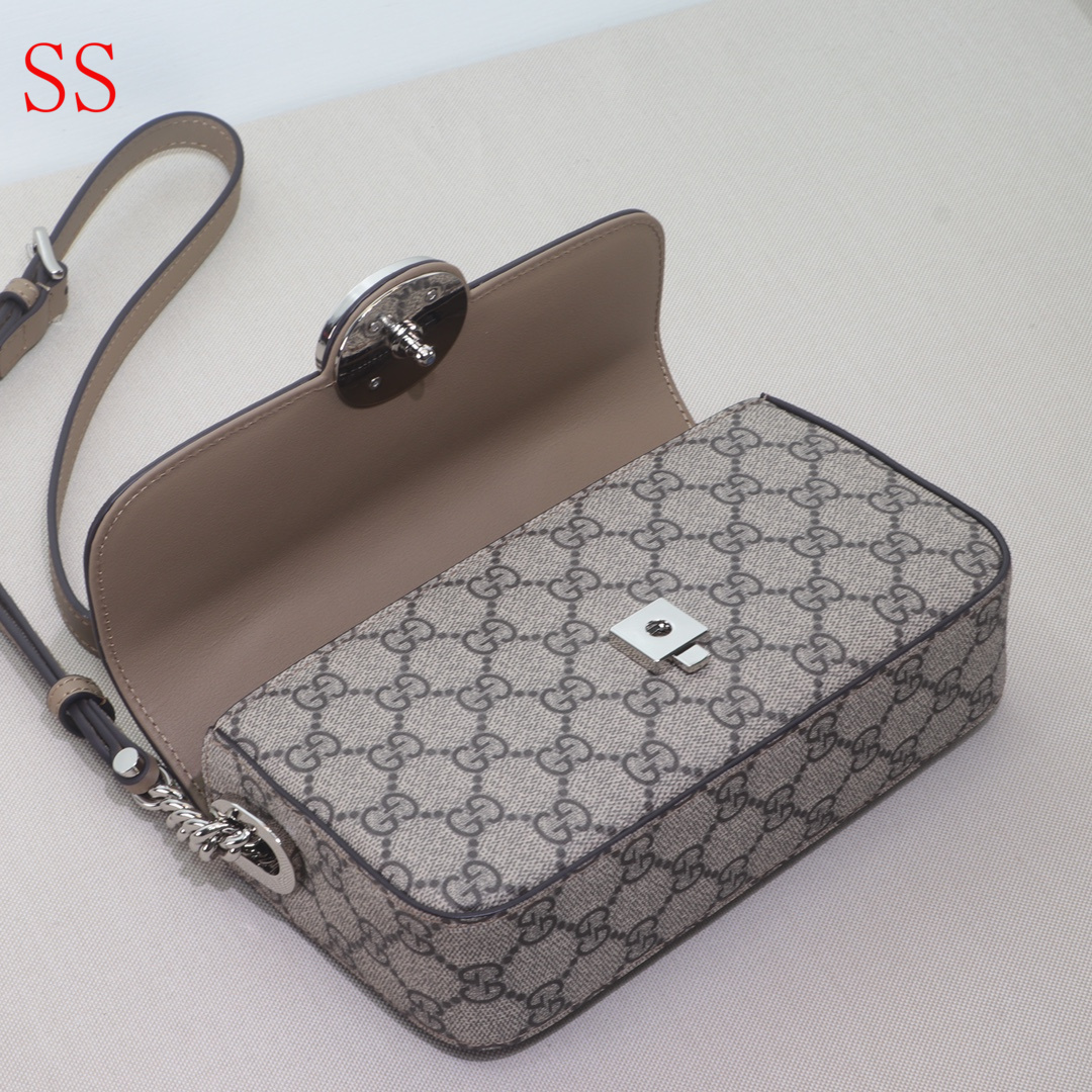 GG PETITE GG MINI SHOULDER BAG BROWN 21CM