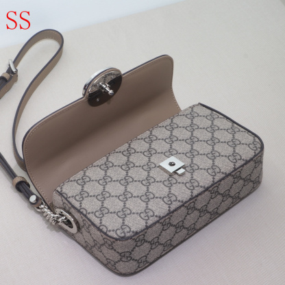 GG PETITE GG MINI SHOULDER BAG BROWN 21CM