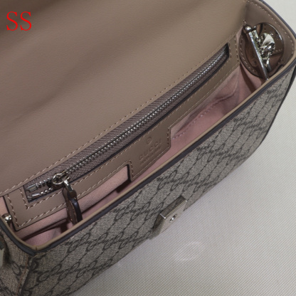 GG PETITE GG MINI SHOULDER BAG BROWN 21CM