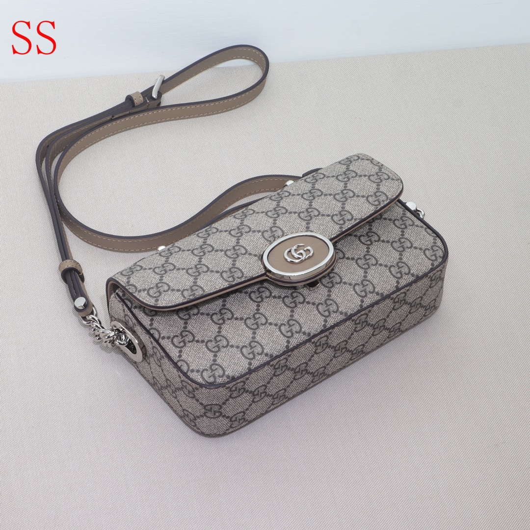 GG PETITE GG MINI SHOULDER BAG BROWN 21CM