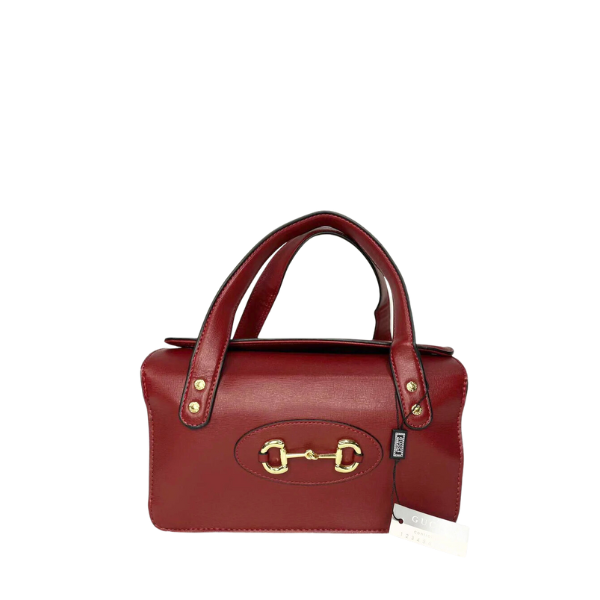 GG HORSEBIT 1955 MINI TOP HANDLE BAG 27.5CM RED 645453 92TCG 8563