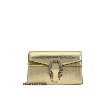 GG WOMEN'S DIONYSUS SUPER MINI CROSSBODY BAG GOLD 16CM 476432 1TRBN 8089