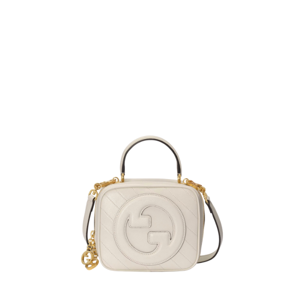 GG BLONDIE TOP HANDLE BAG WHITE 20CM 744434 1IV0G 9022