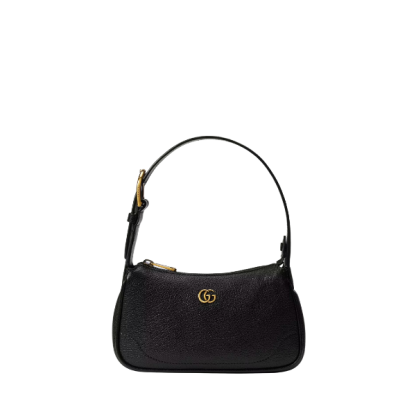 GG APHRODITE MINI SHOULDER BAG BLACK 21CM ‎739076 AAA9F 1000