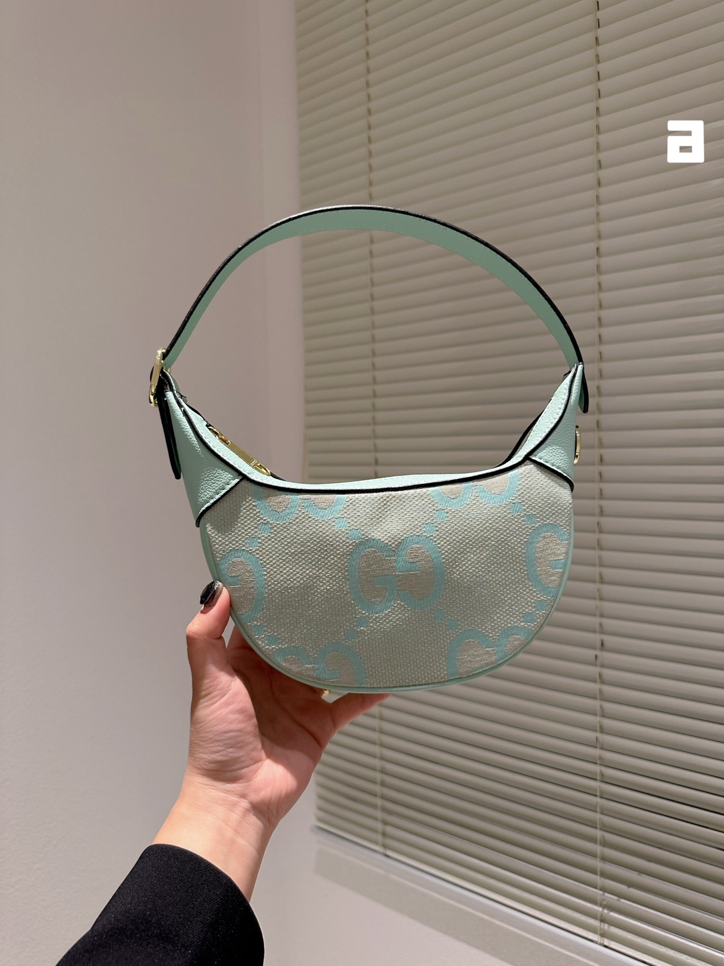 GG OPHIDIA JUMBO GG MINI BAG MINT 21CM  658551 UKMBG 9549