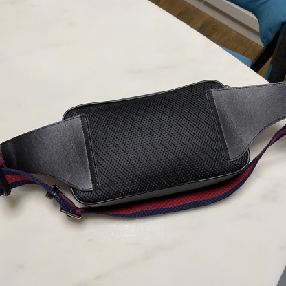 GG GG BLACK NIGHT COURRIER BELT BAG 24CM 474293 9IKEN 8850