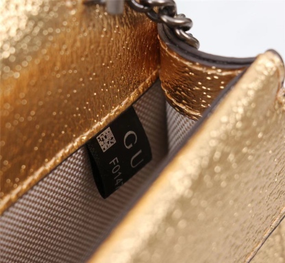 GG WOMEN'S DIONYSUS SUPER MINI CROSSBODY BAG GOLD 16CM 476432 1TRBN 8089