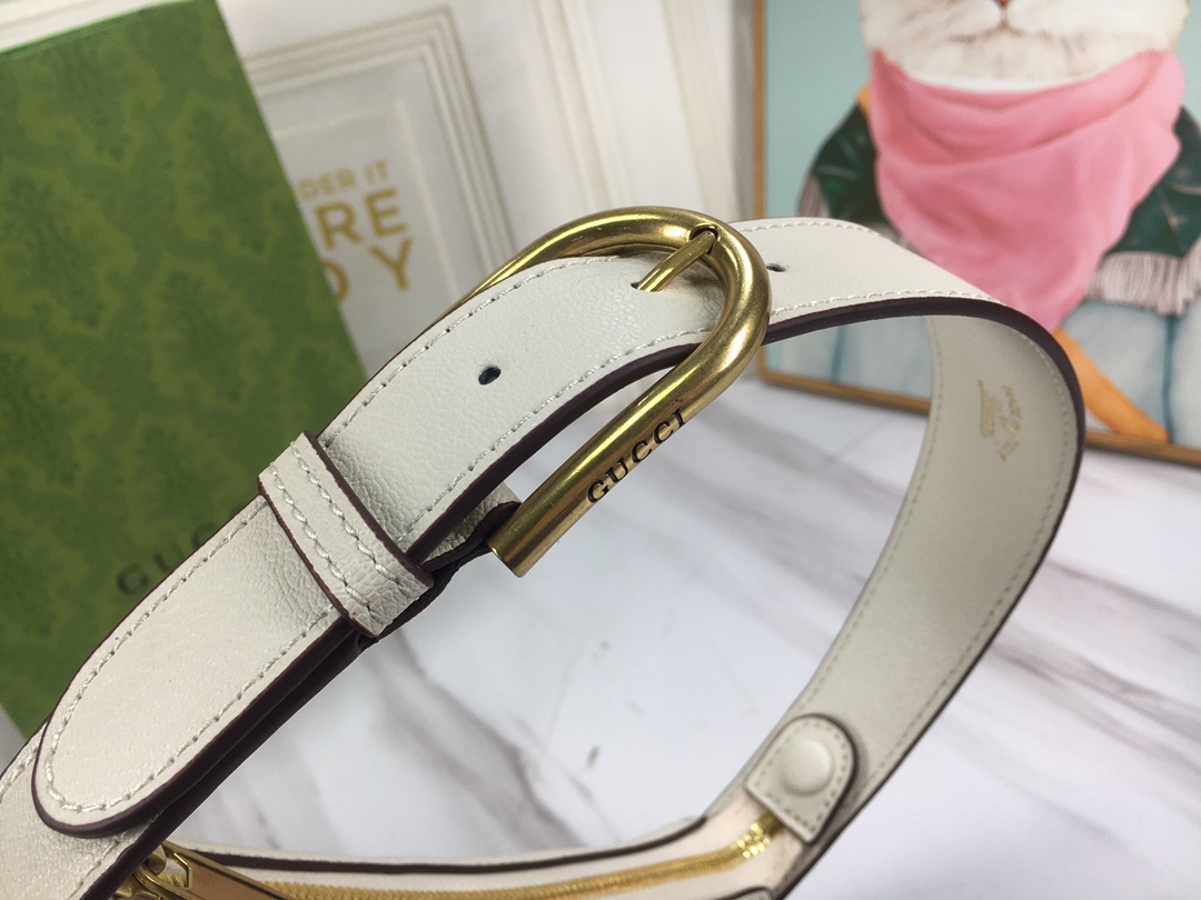 GG APHRODITE MINI SHOULDER BAG 21CM WHITE 739076 AAA9F 9022