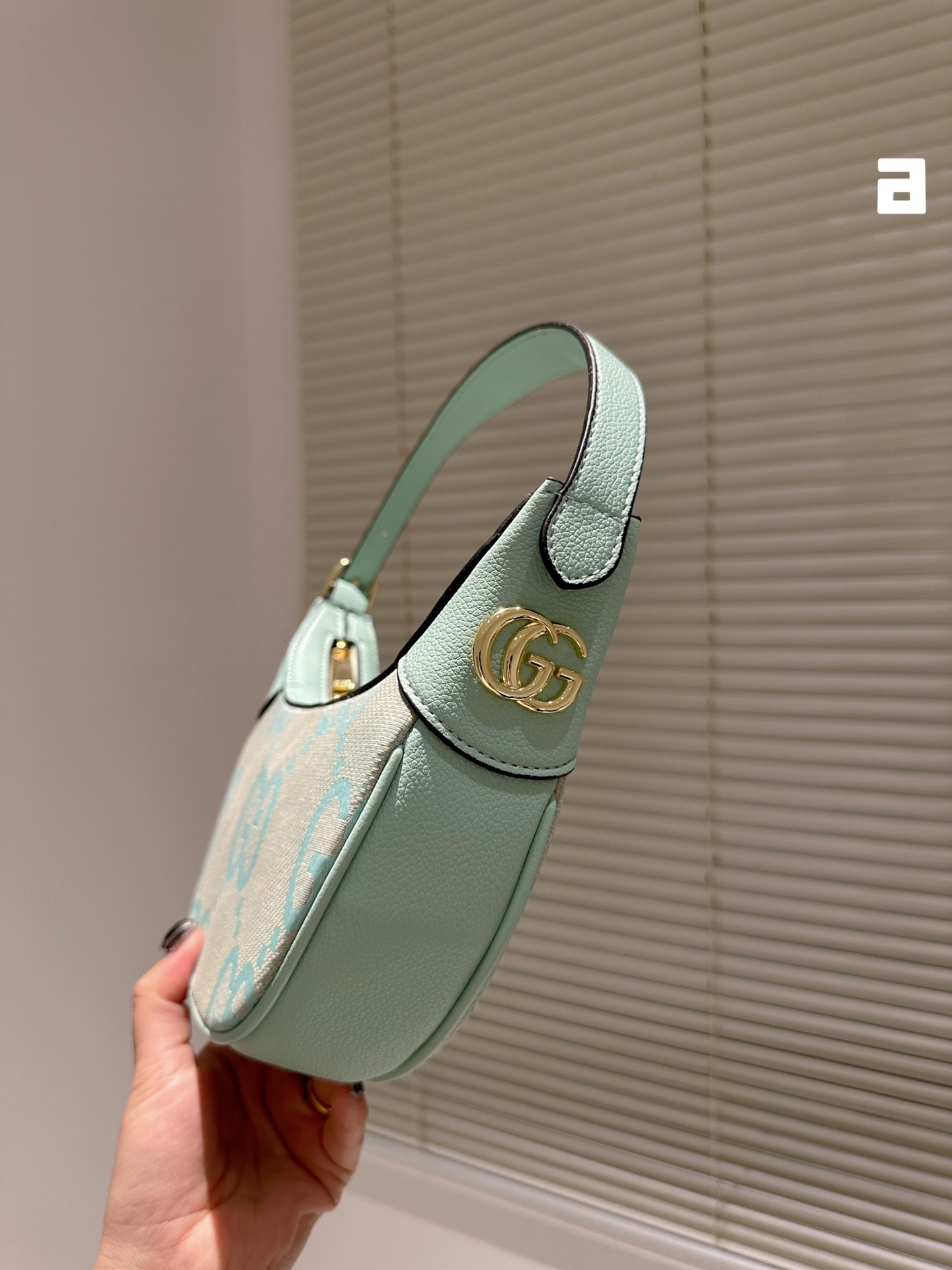 GG OPHIDIA JUMBO GG MINI BAG MINT 21CM  658551 UKMBG 9549