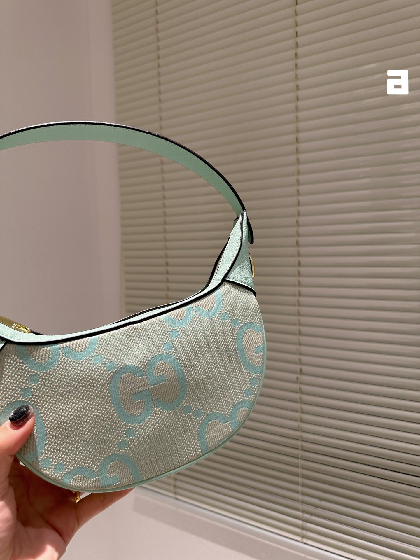 GG OPHIDIA JUMBO GG MINI BAG MINT 21CM  658551 UKMBG 9549