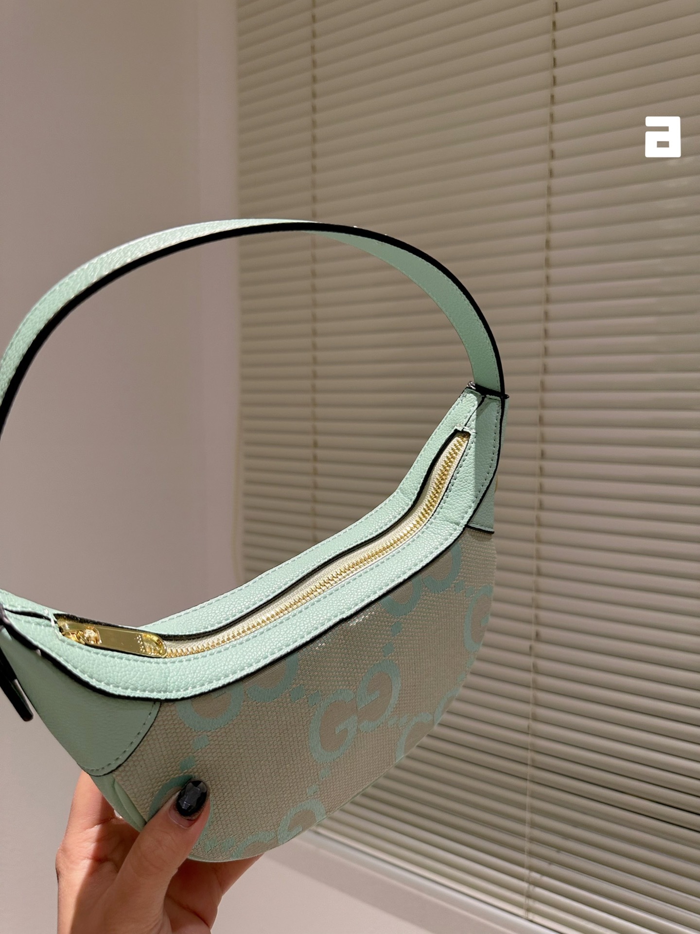 GG OPHIDIA JUMBO GG MINI BAG MINT 21CM  658551 UKMBG 9549