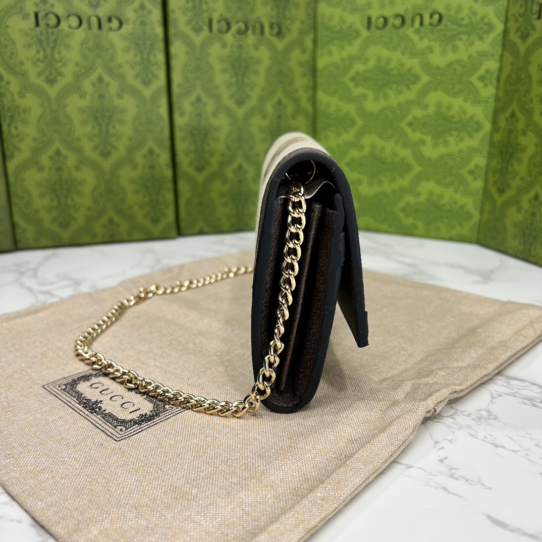 GG OPHIDIA JUMBO GG CONTINENTAL WALLET DARK BROWN 19.5CM 726497 UKMBG 8480