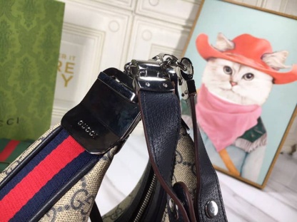 GG GG ATTACHE LARGE SHOULDER BAG BEIGE 35CM 702823 96GRN 4082