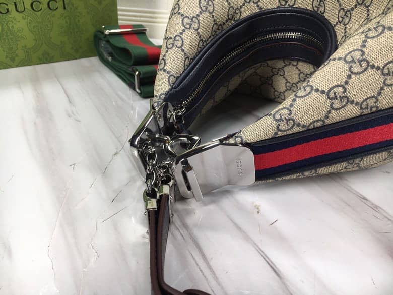 GG GG ATTACHE LARGE SHOULDER BAG BEIGE 35CM 702823 96GRN 4082