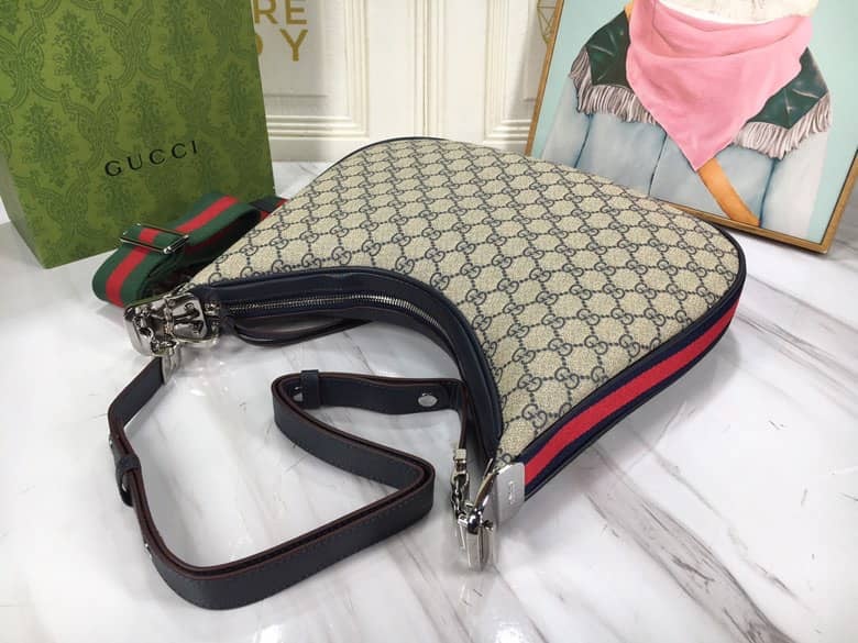 GG GG ATTACHE LARGE SHOULDER BAG BEIGE 35CM 702823 96GRN 4082