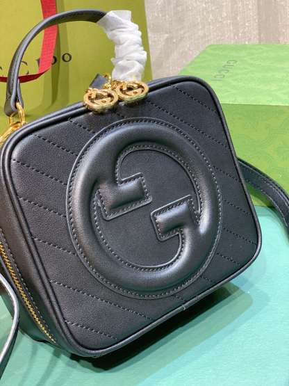 GG BLONDIE TOP HANDLE BAG BLACK 20CM ‎744434 1IV0G 1000