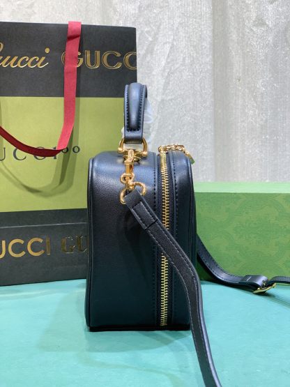 GG BLONDIE TOP HANDLE BAG BLACK 20CM ‎744434 1IV0G 1000