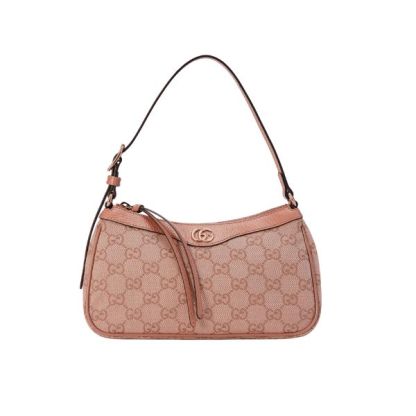 GG OPHIDIA GG SMALL HANDBAG PINK 25CM 735145 FACC5 5748