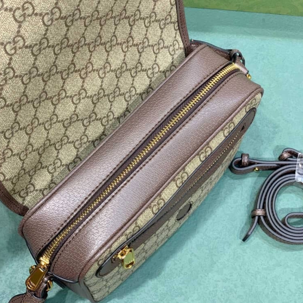 GG OPHIDIA MINI CROSS BODY BAG BEIGE 23CM