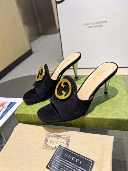 SANDAL GG BLONDIE SLIDE SANDAL BLACK