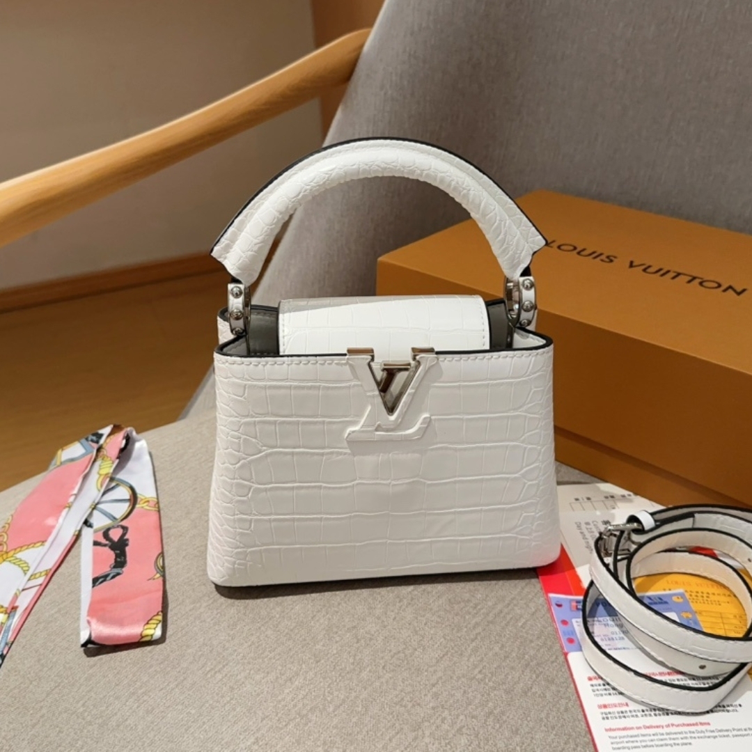 LV CAPUCINES MINI WHITE 21CM N93701