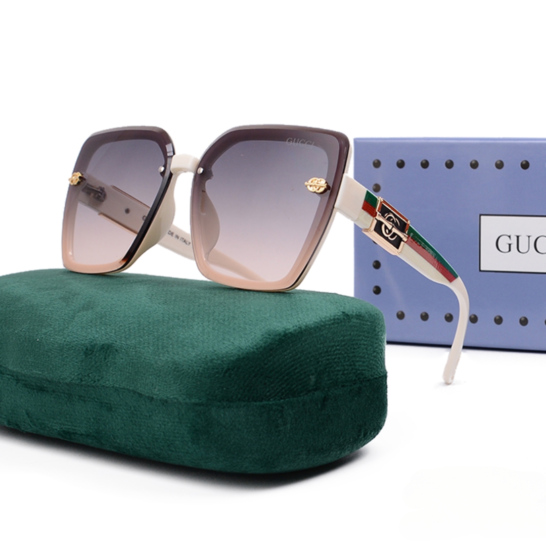 GG GG SQUARE SUNGLASSES FLOATING CREAM