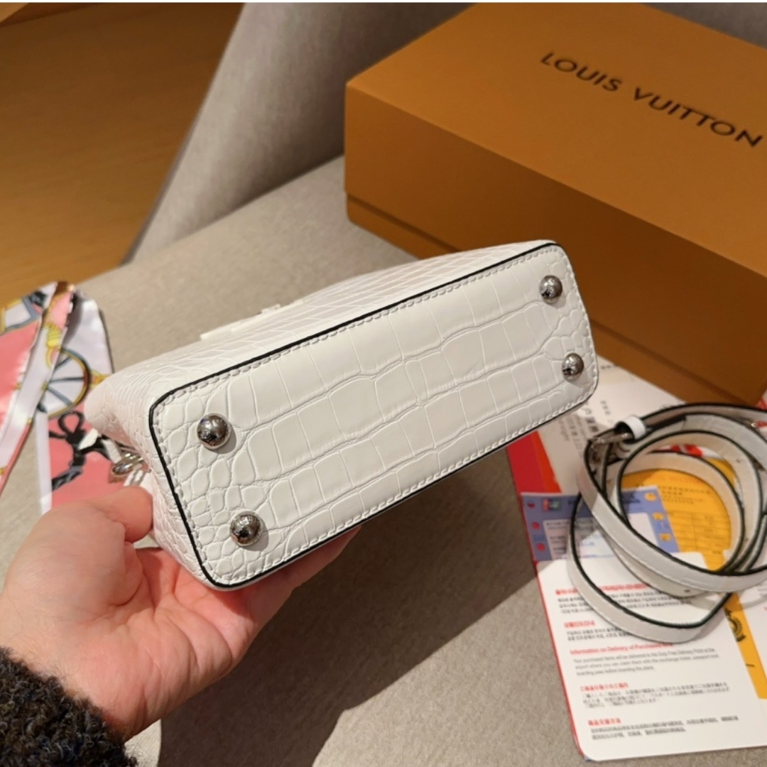 LV CAPUCINES MINI WHITE 21CM N93701