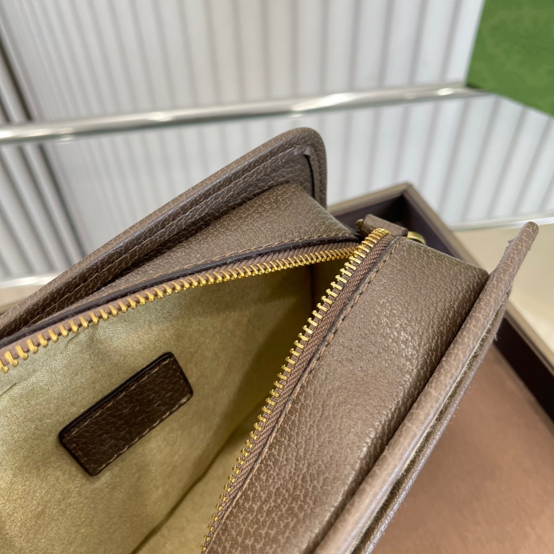 GG JUMBO GG MINI BAG CAMEL AND EBONY 22CM 696075 UKMDG 2570