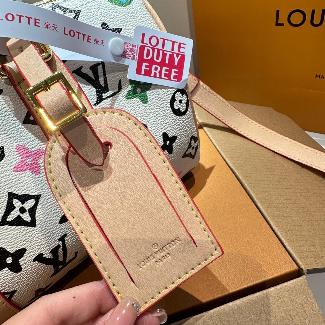 LV SPEEDY 25 HANDBAG MONOGRAM CANVAS IN MULTICOLOR 25CM