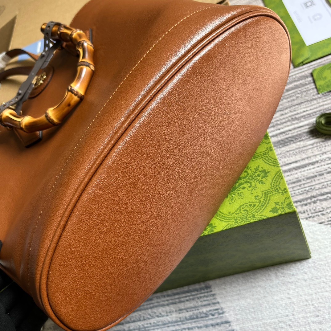 GG DIANA MEDIUM TOTE BAG BROWN 31CM 750394 UAAAY 2548