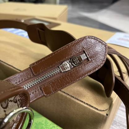 GG 681690 shoulder bag Handbag Aria Real Leather/pvc brown