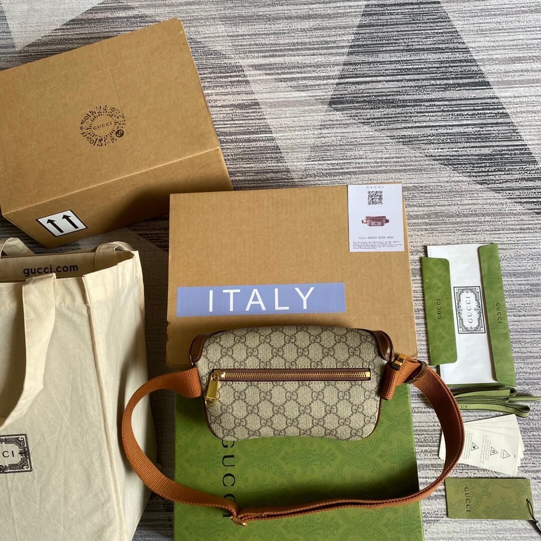 GG Supreme belt bag brown 682933