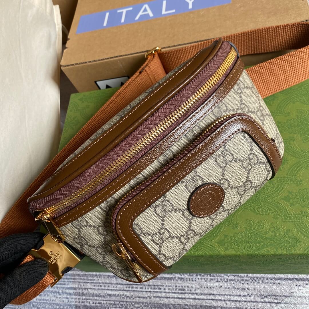 GG Supreme belt bag brown 682933