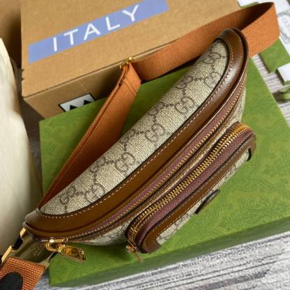 GG Supreme belt bag brown 682933