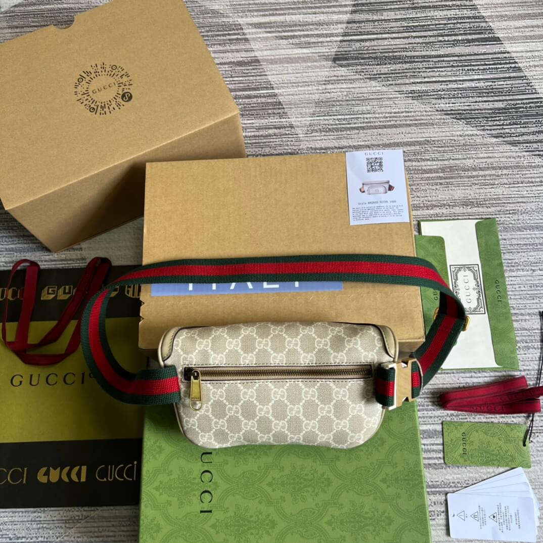 GG Supreme belt bag white 682933 FREE SHIPPING