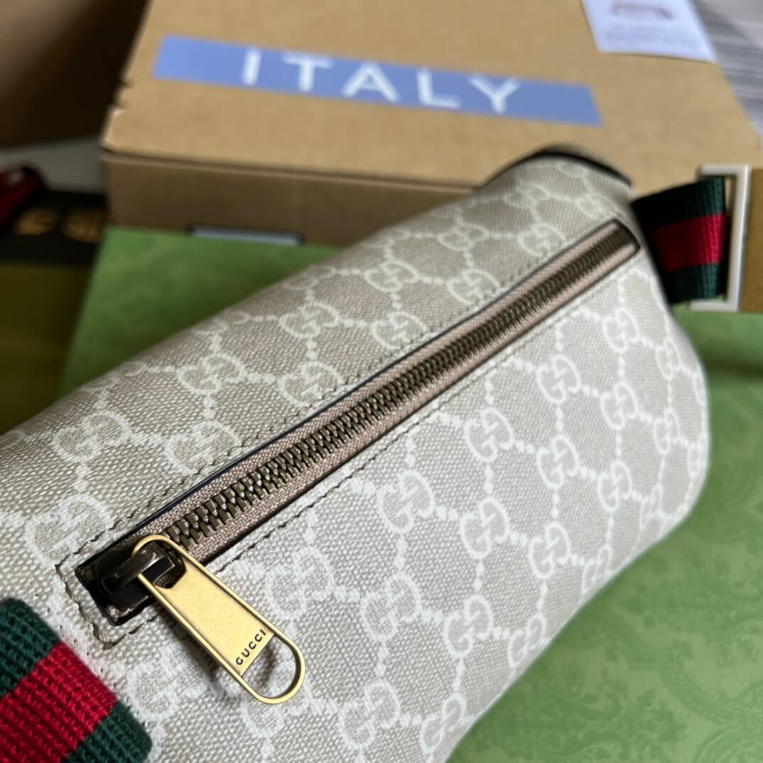 GG Supreme belt bag white 682933 FREE SHIPPING