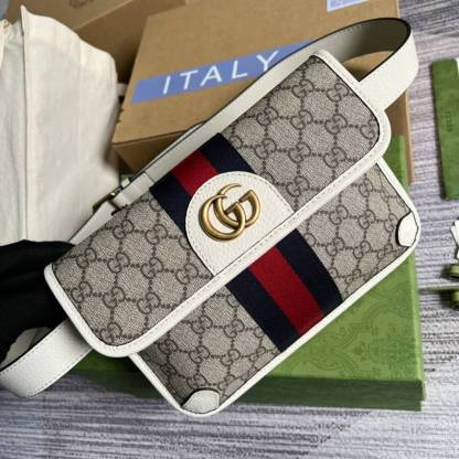 GG Chest Bag white meo vintage shoulder crossbody bag 674081