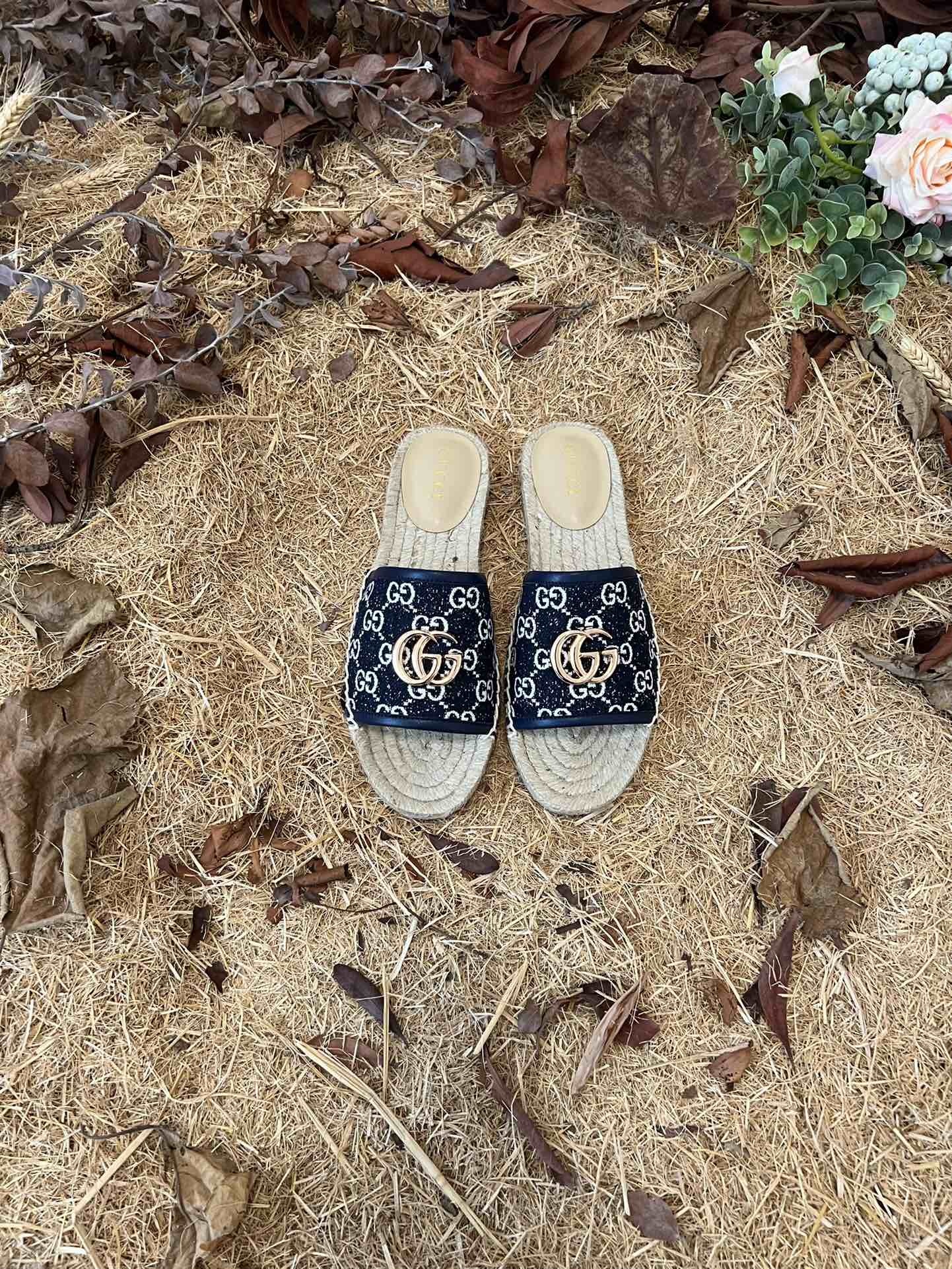 GC new MARMONT SLIDES slippers black starboard flat canvas sandals