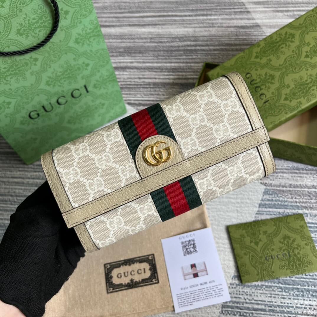 GG long wallet canvas