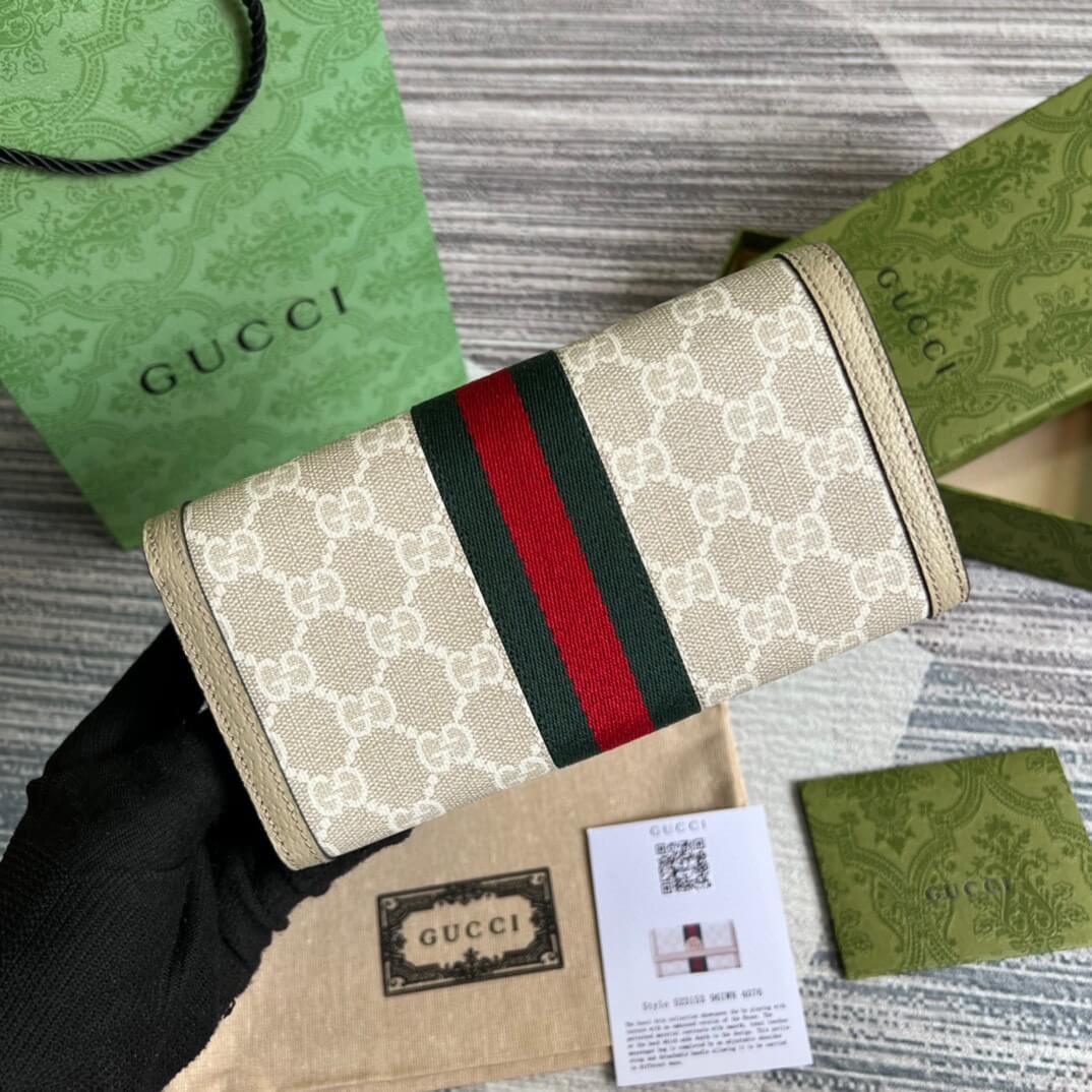 GG long wallet canvas