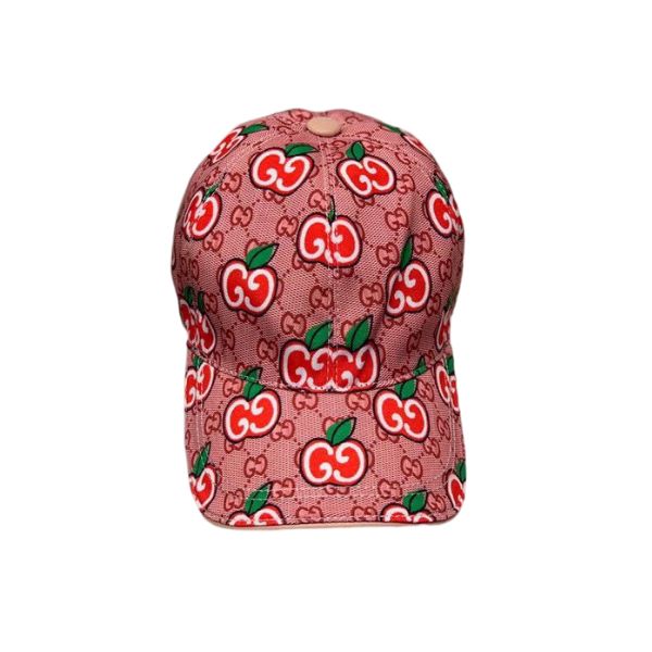 GG GG APPLE BASEBALL CAP PINK