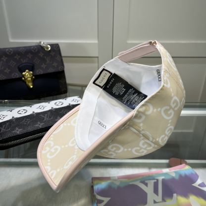 GG GG MONOGRAM BASEBALL CAP BEIGE
