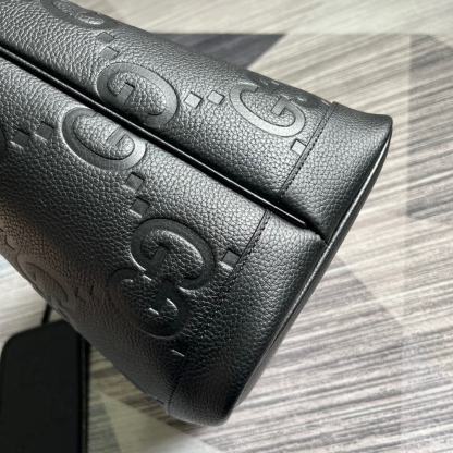GG JUMBO GG LARGE TOTE BAG BLACK 40CM 726755 AABY0 1000