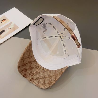 GG GG LOGO BASEBALL CAP WHITE