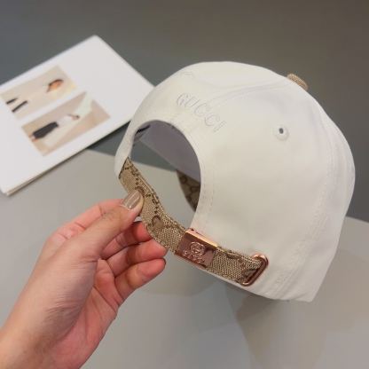 GG GG LOGO BASEBALL CAP WHITE