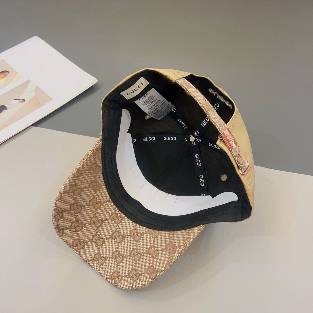 GG GG LOGO BASEBALL CAP YELLOW