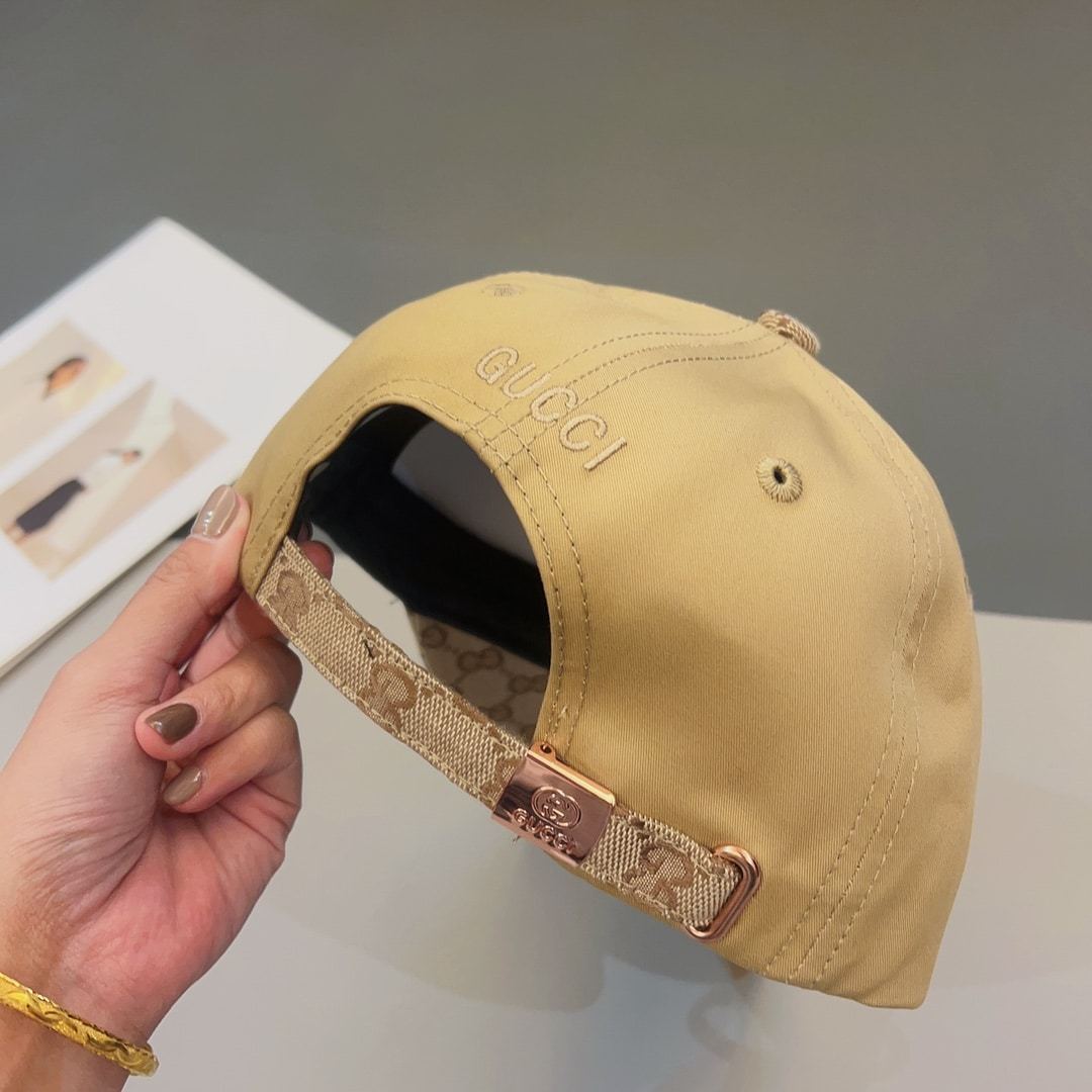 GG GG LOGO BASEBALL CAP YELLOW